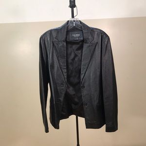 Black leather women’s jacket
